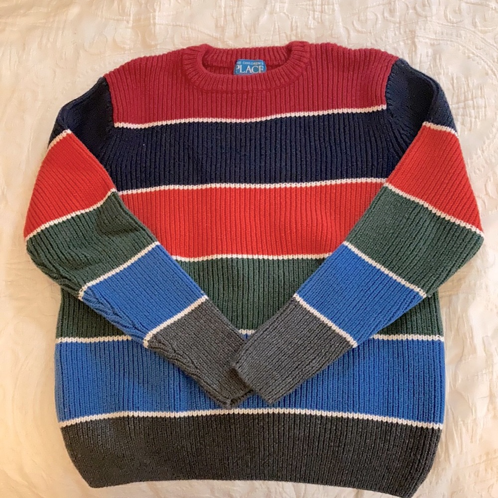 Children’s Place multicolor boys cotton sweater - Picture 1 of 3
